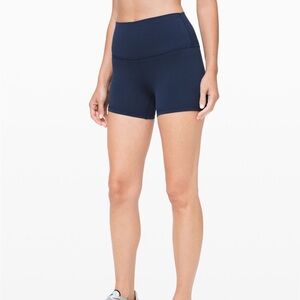 Gently Used Navy Blue lululemon Align Shorts 4”